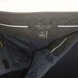 Ann Taylor Black Petite Curvy Fit Trousers